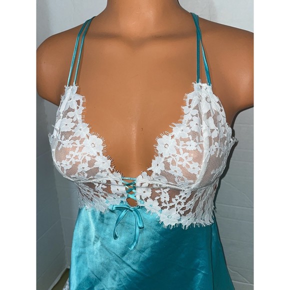 Vintage Victoria’s Secret silky satin slip y2k chemise negligee nightgown SM - Picture 7 of 12